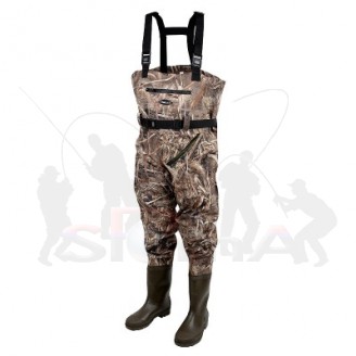 Prsačky PROLOGIC MAX5 Nylo-Stretch Chest Waders w/Cleated Sole